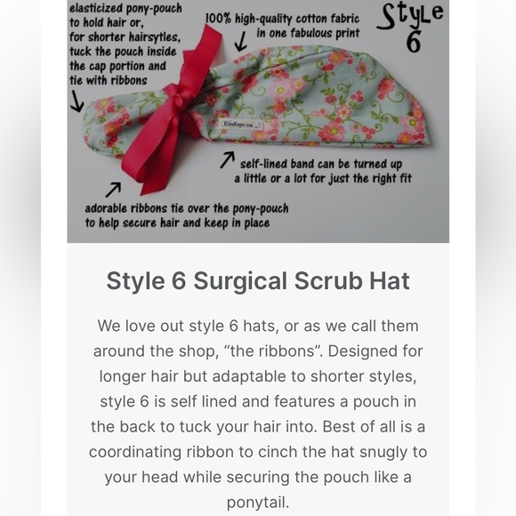 Heart scrub caps - Picture 2 of 2